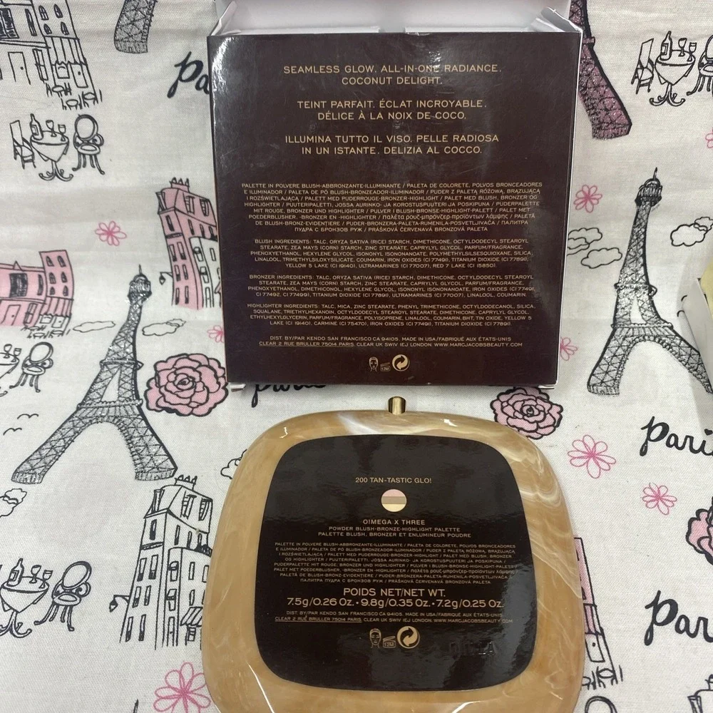 Marc Jacobs O!MEGA X THREE Blush,Bronze & Highlight Shade 200 TAN-TASTIC GLO!